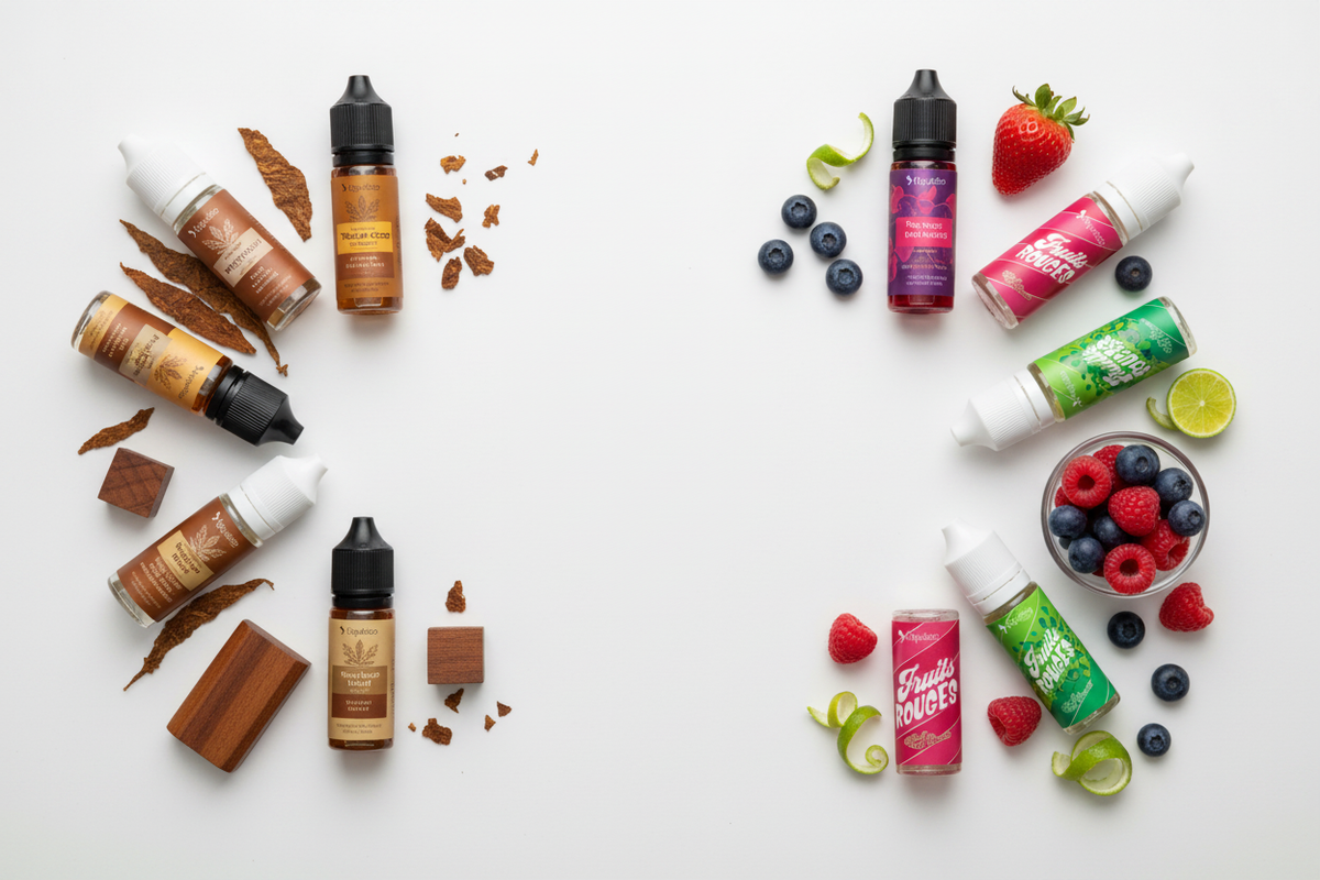 E-liquide fruité vs tabac : lequel choisir pour arrêter de fumer ?