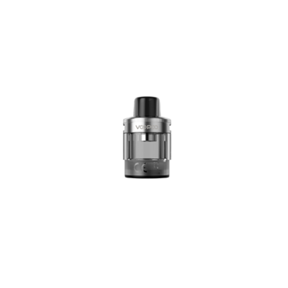 Cartouche Voopoo PnP X DTL de couleur argentée avec réservoir de 5 ml, compatible avec les résistances PnP X et les kits Drag X3 pour une vape aérienne riche en saveurs.