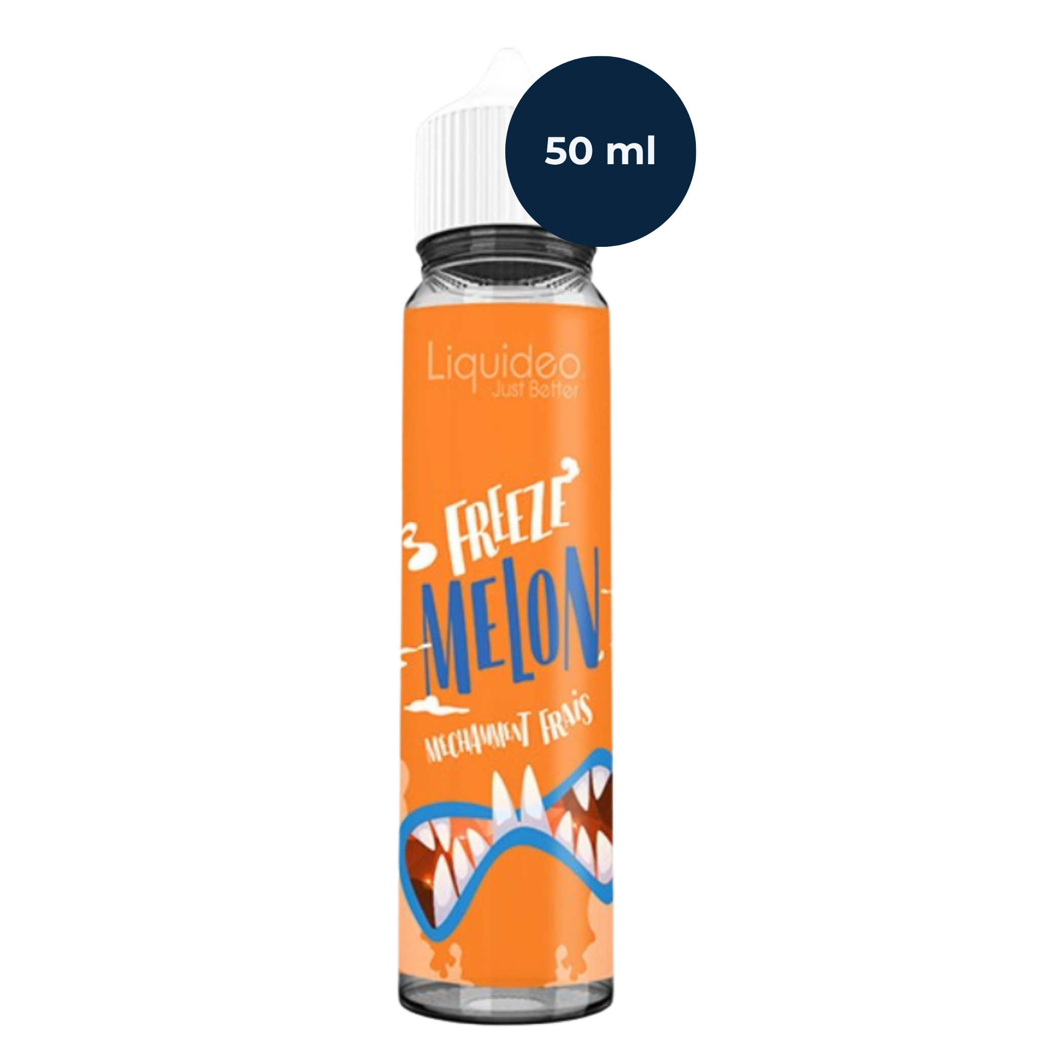 E‑liquide Freeze Melon Liquideo 50 ml, melon sucré et fraîcheur intense, prêt à booster.