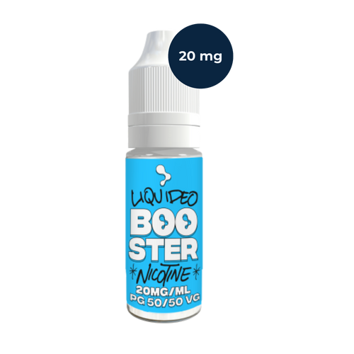 Booster de nicotine Liquideo 20 mg/ml en flacon 10 ml, base neutre 50/50