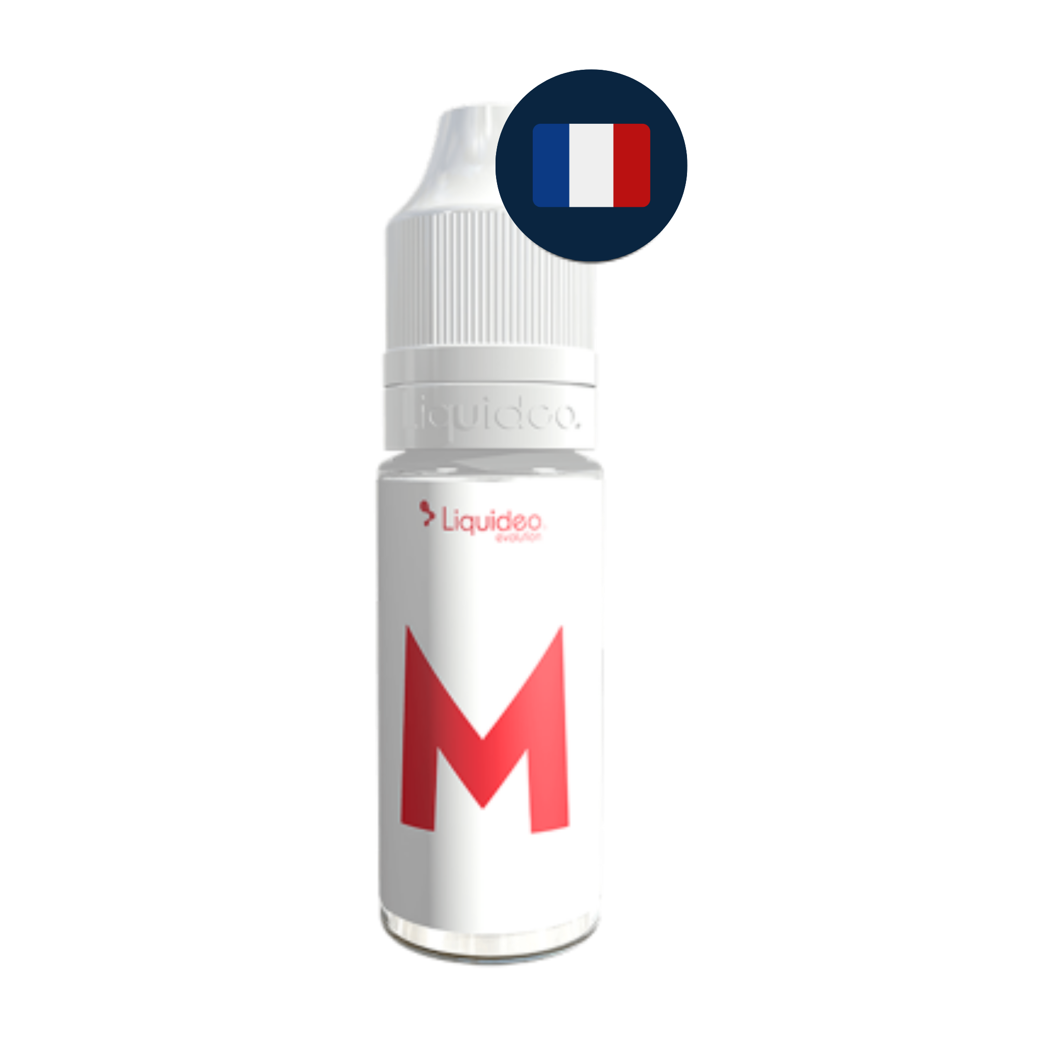 Flacon Le M Liquideo 10ml 6mg fabriqué en France, drapeau français