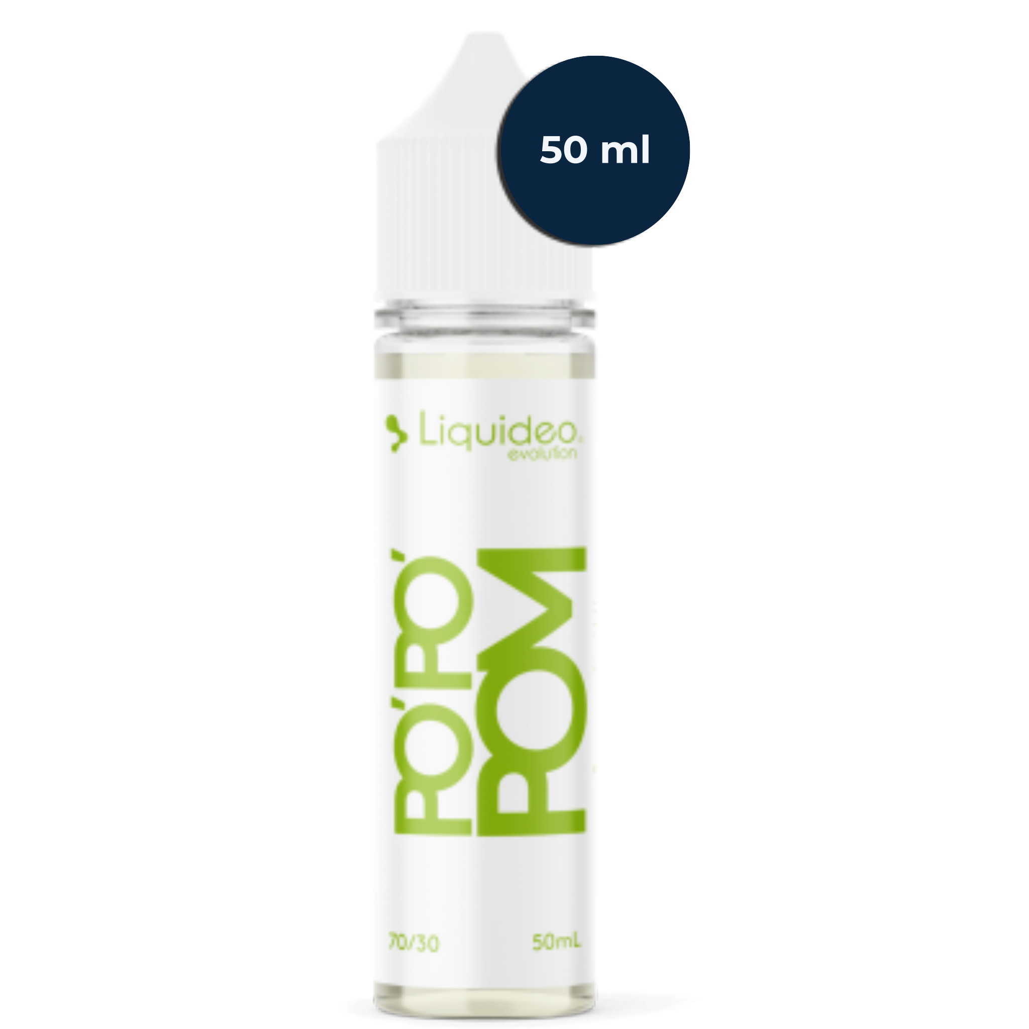 Flacon de Freeze Pomme 50 ml en gros plan, pomme verte et fraîcheur givrée.