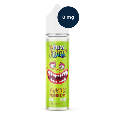 E‑liquide Liquideo Canaille Pastèque Kiwi 50 ml, saveur pastèque kiwi glacée.