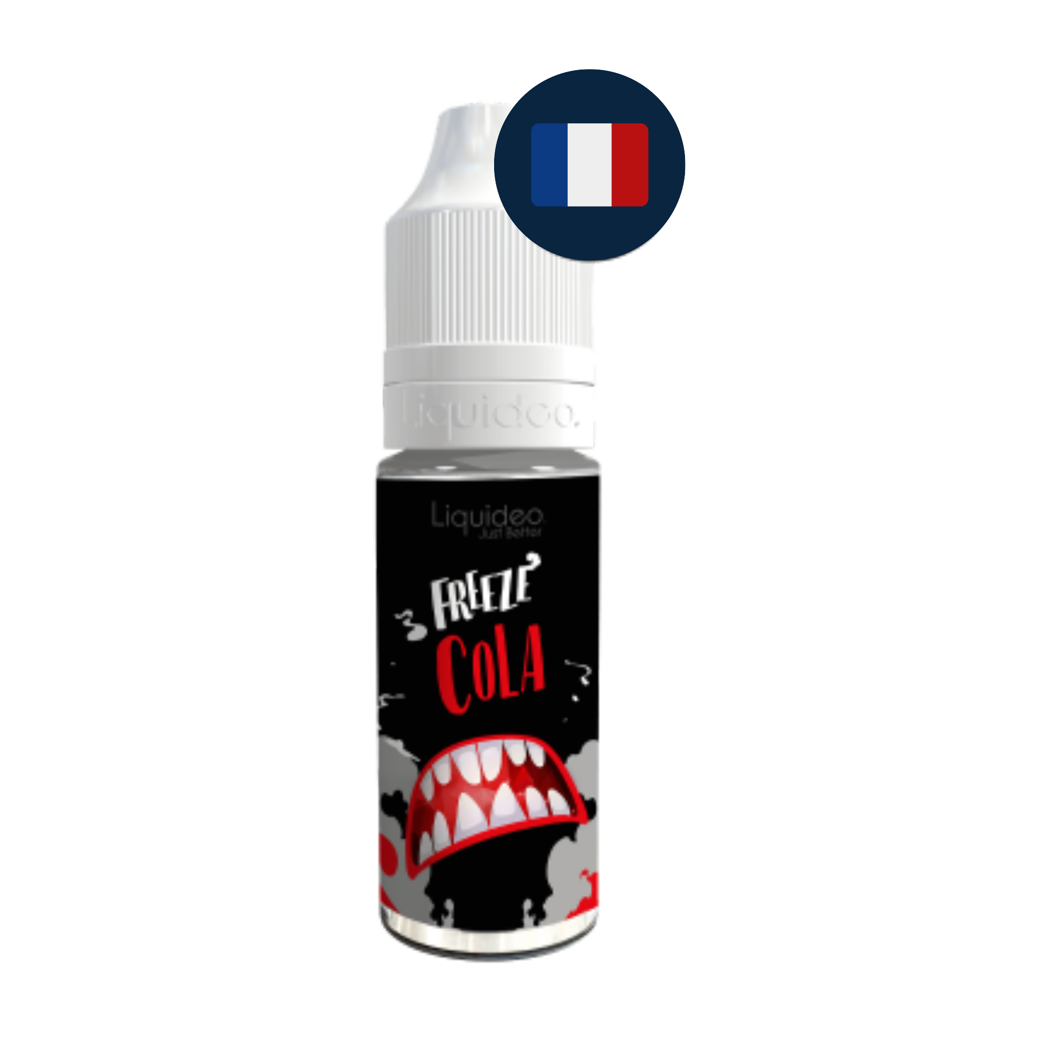 Flacon Liquideo Freeze Cola 10 ml avec drapeau français