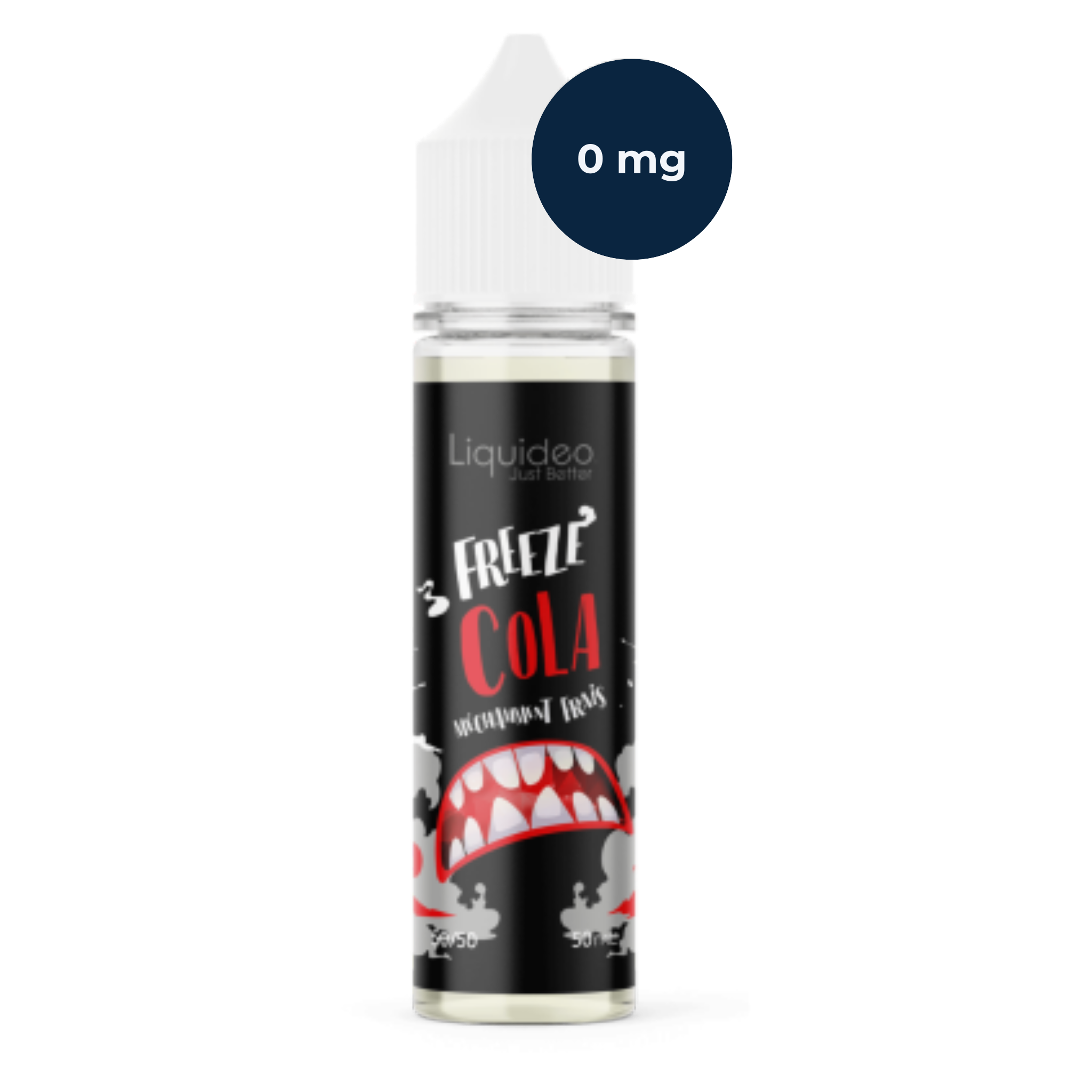 E‑liquide Liquideo Freeze Cola 50 ml, saveur cola glacé.