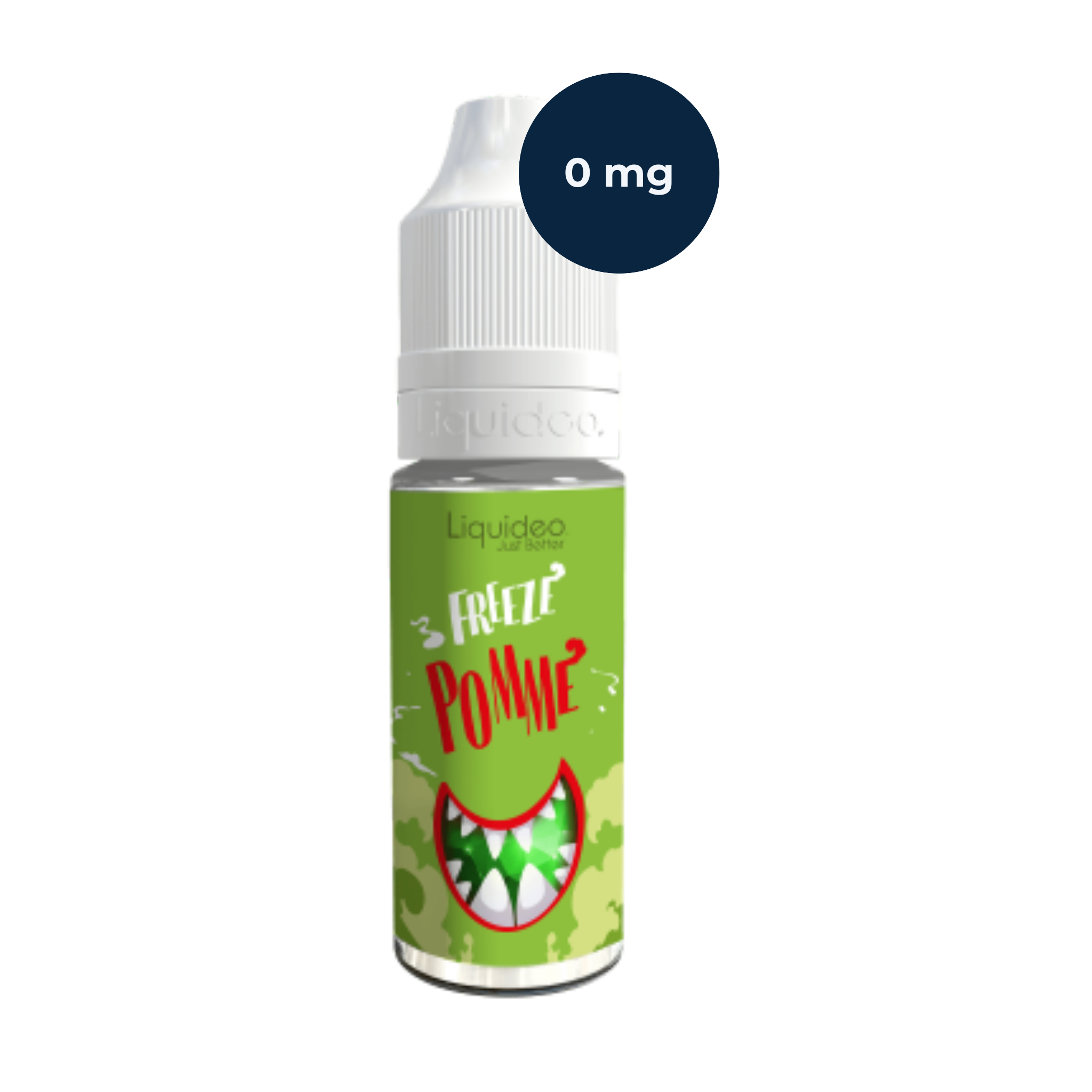 E‑liquide Liquideo Freeze Pomme 10 ml, saveur pomme glacée.