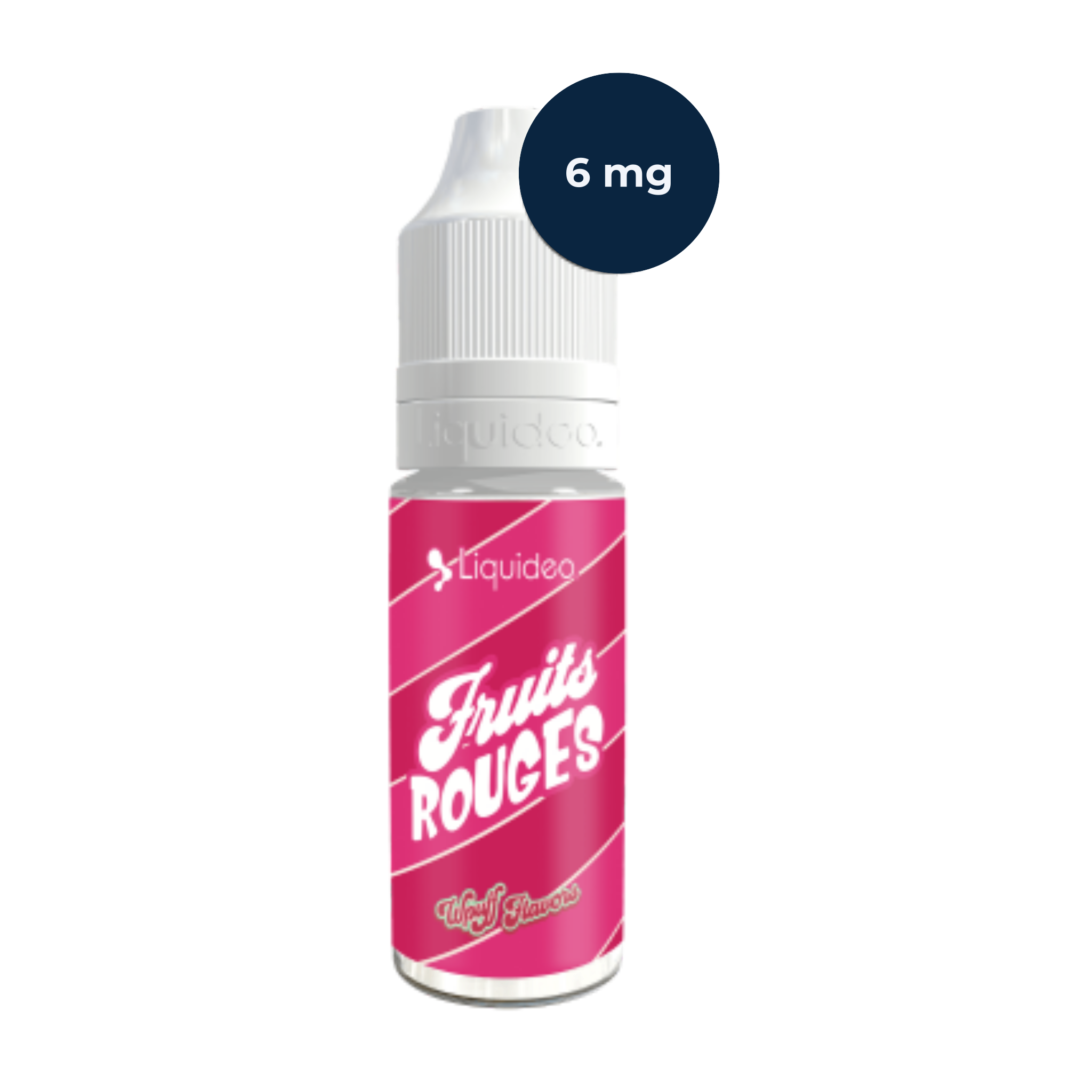 E‑liquide Liquideo Fruits Rouges 10 ml, mélange de fruits rouges équilibré.