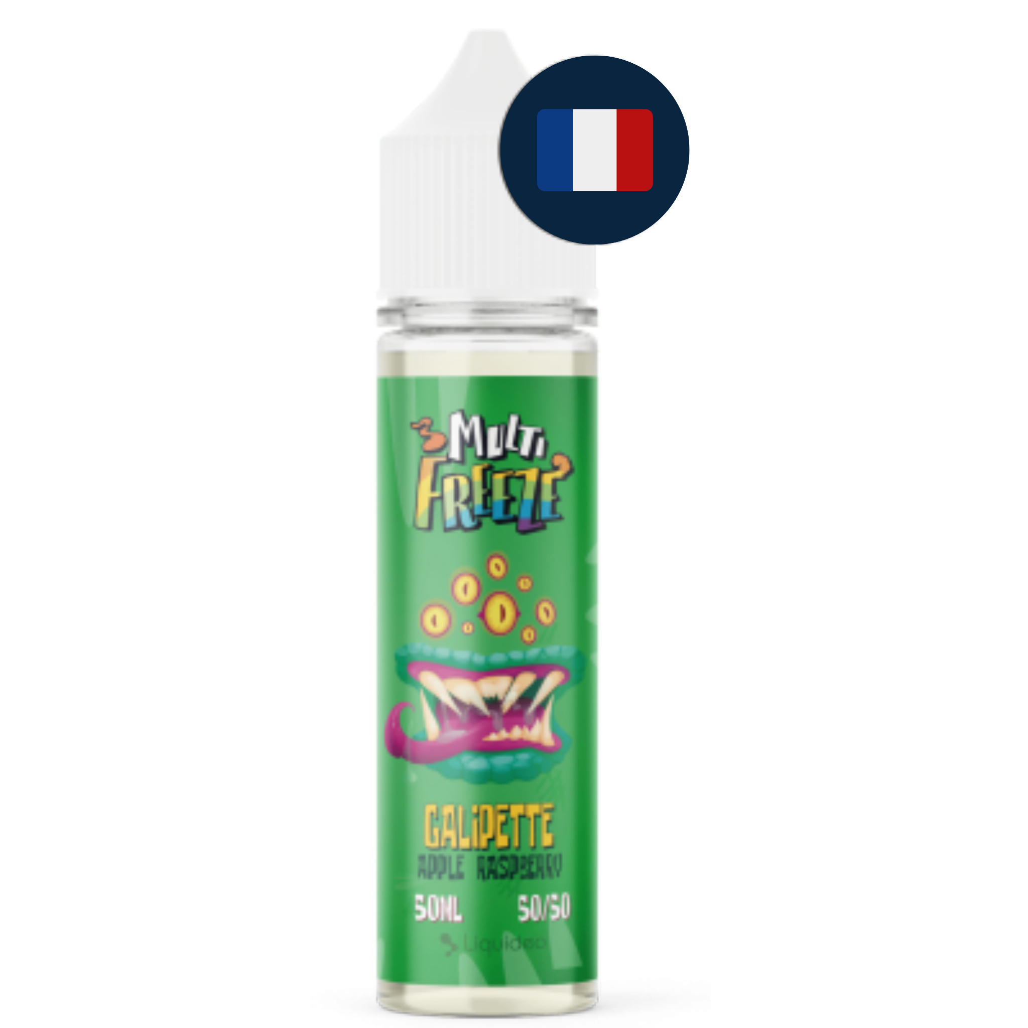 Flacon Liquideo Multi Freeze Galipette 50 ml avec drapeau francais