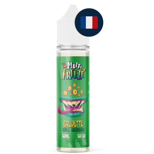 Flacon Liquideo Multi Freeze Galipette 50 ml avec drapeau francais