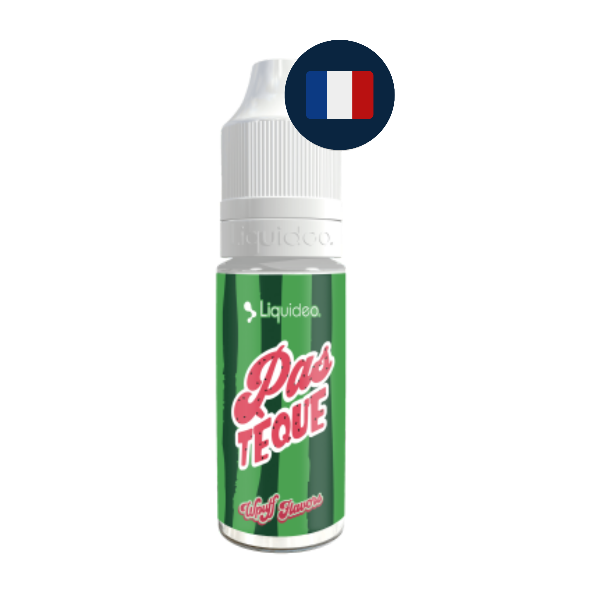 Flacon Liquideo Pastèque 10 ml avec drapeau francais