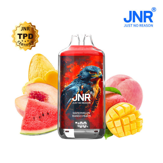 Puff Falcon X JNR 28K saveur pastèque mangue pêche, modèle rechargeable longue autonomie.