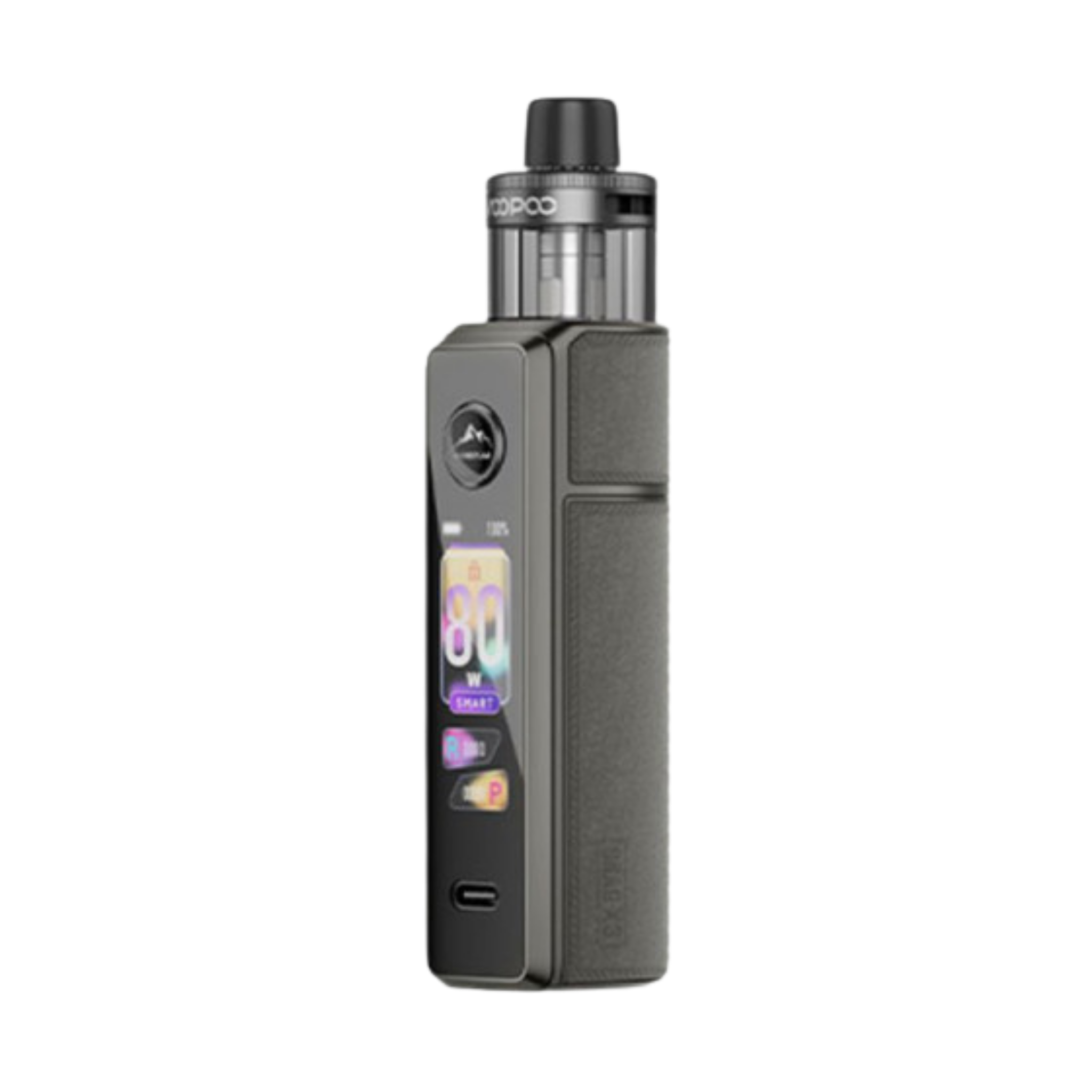 Kit Drag X3 PnP X Voopoo couleur gris métallique, cigarette électronique DTL avec pod 5 ml.