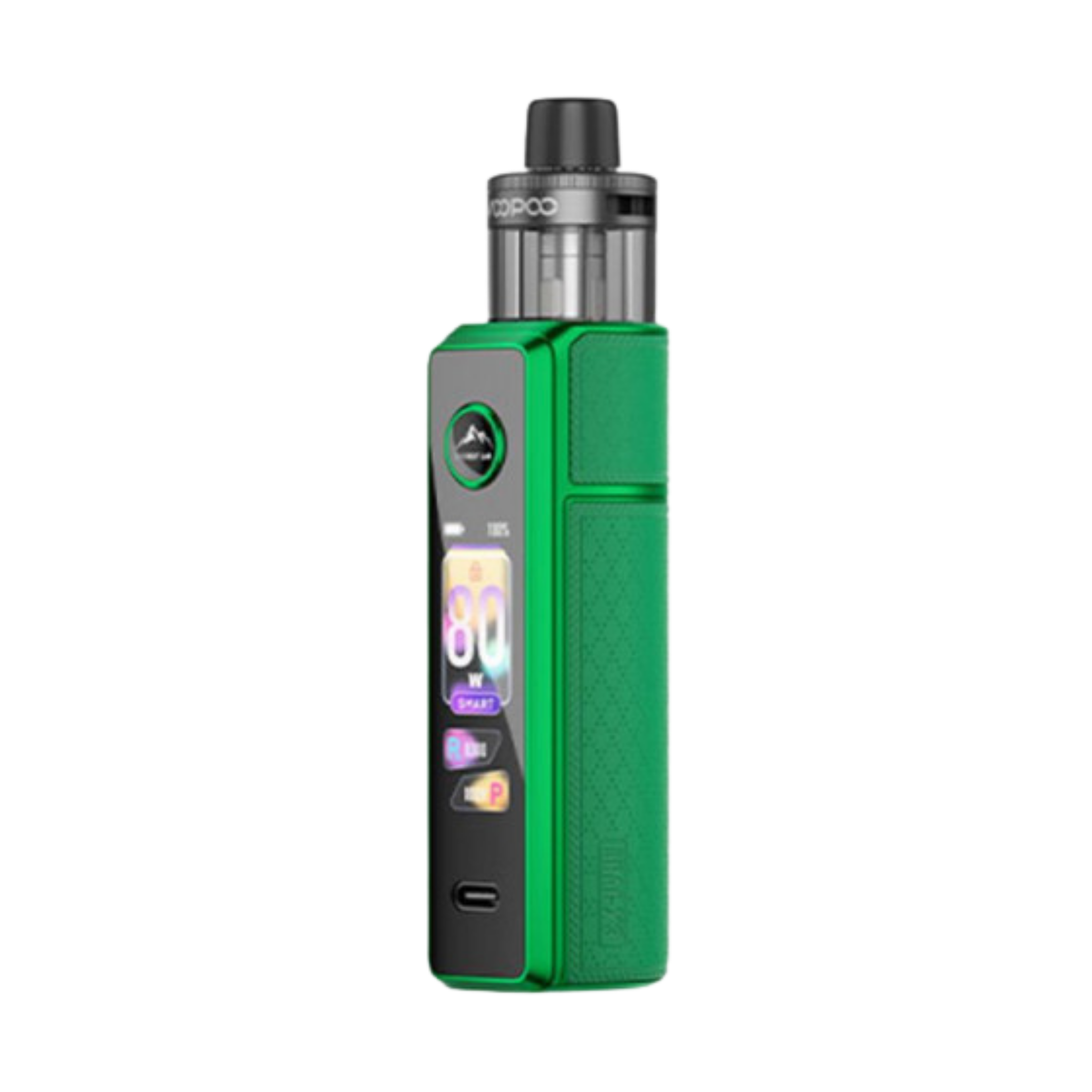 Kit Drag X3 PnP X Voopoo couleur vert forêt, cigarette électronique DTL avec pod 5 ml.
